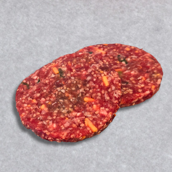 Smithy's Special Steak Burgers (Tomato, Mozzarella and Pepperoni)